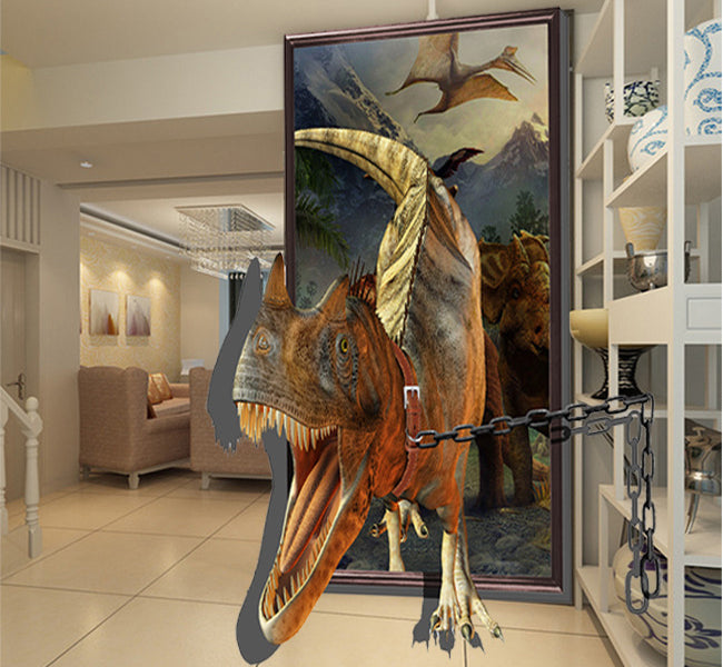 3D Solid Dinosaur WG066 Wall Murals