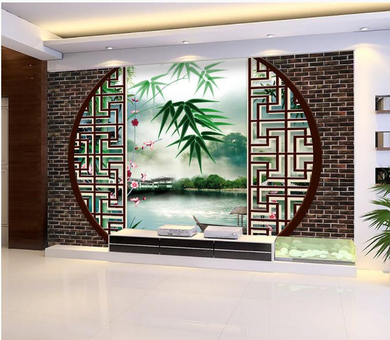 3D Natural green bamboo texture Wallpaper AJ Wallpaper 1 
