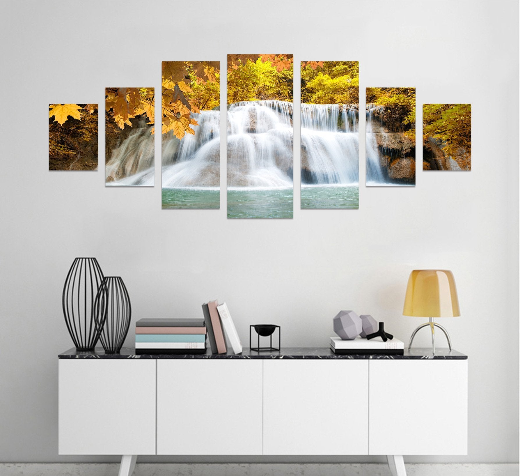 3D Maple Falls 083 Unframed Print Wallpaper Wallpaper AJ Wallpaper 