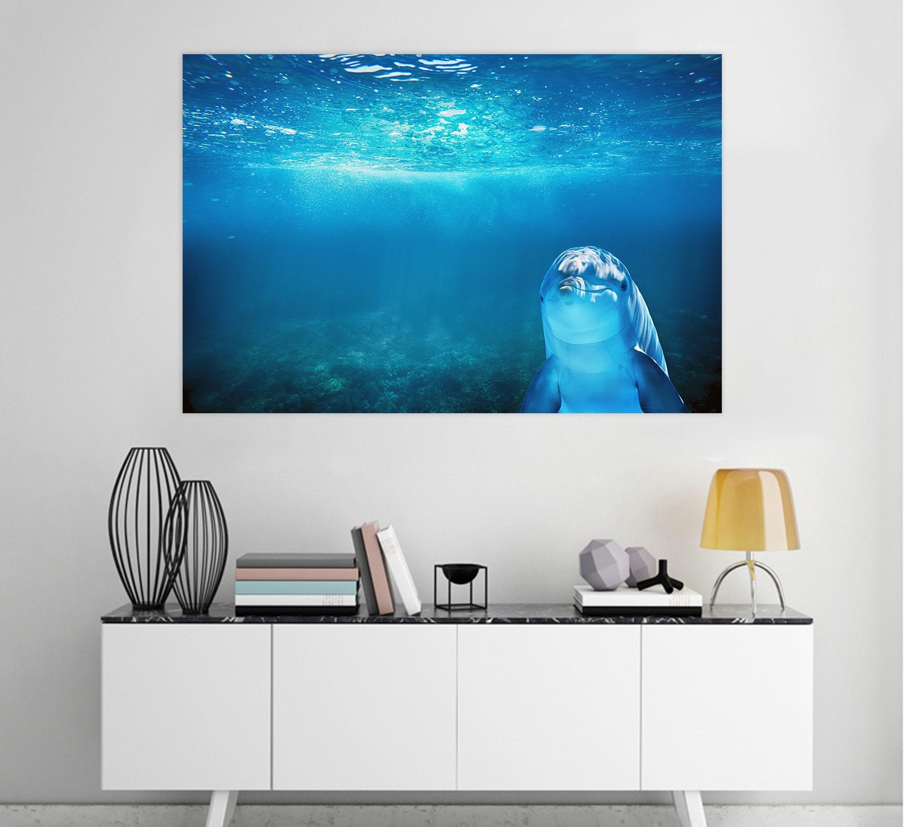 3D Seawater Dolphins 111 Animal Wall Stickers Wallpaper AJ Wallpaper 2 