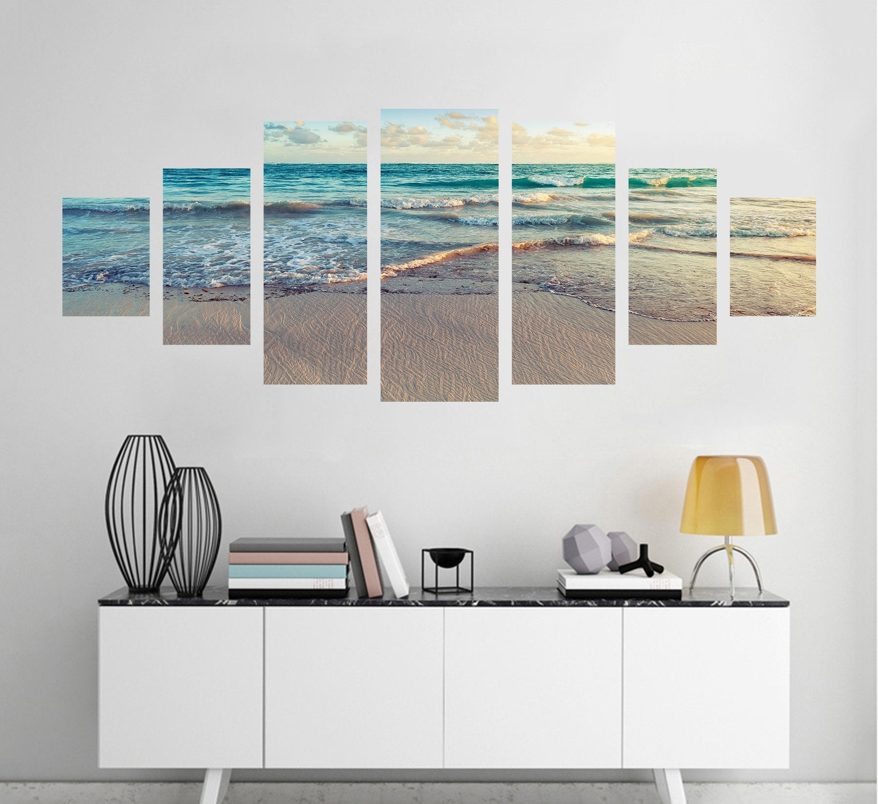 3D Sandy Beach 161 Unframed Print Wallpaper Wallpaper AJ Wallpaper 