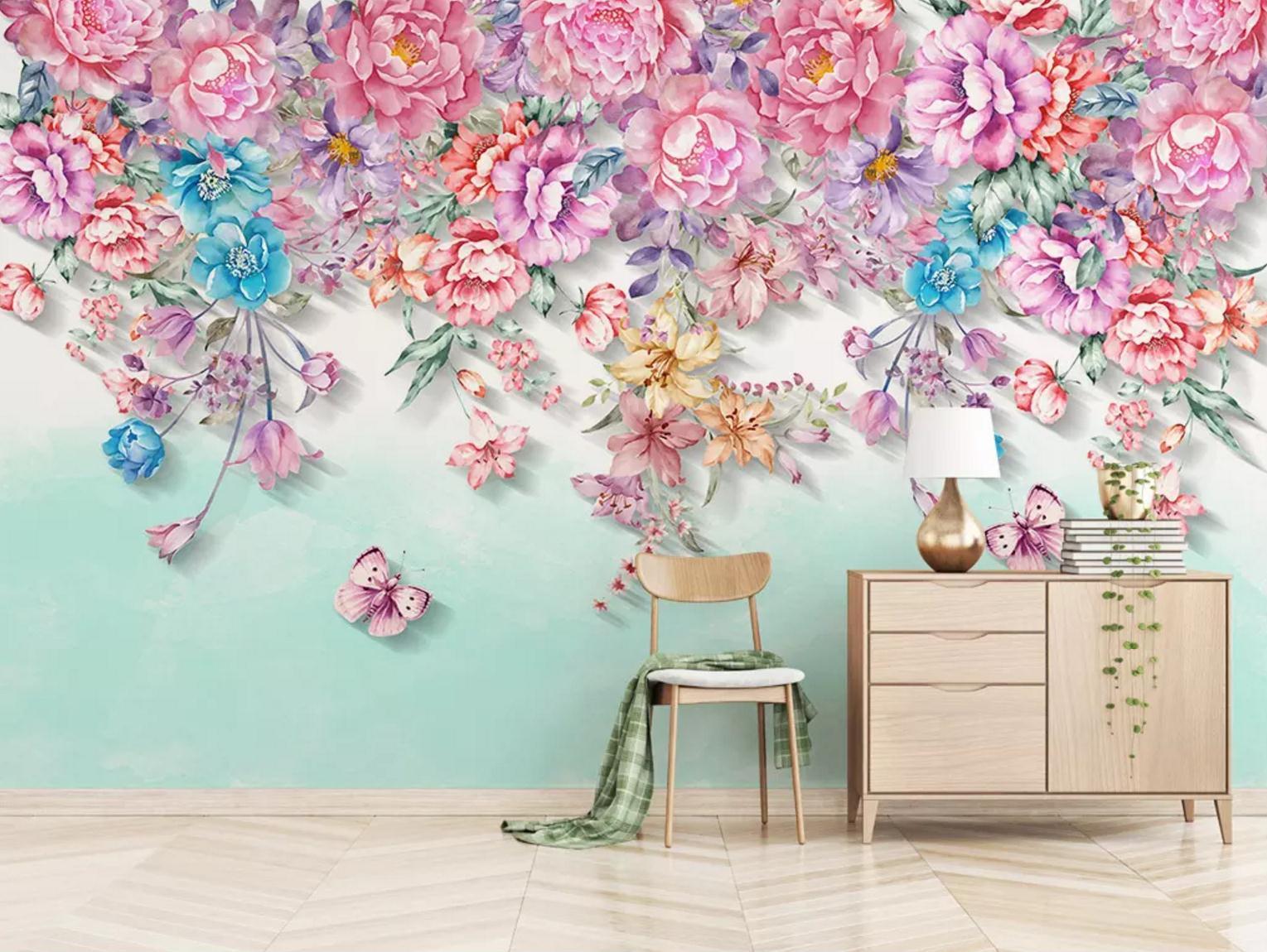 3D Fragrant Flower 383 Wallpaper AJ Wallpaper 