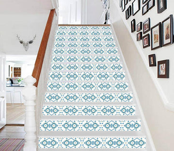 3D Blue Gird 108 Stair Risers Wallpaper AJ Wallpaper 