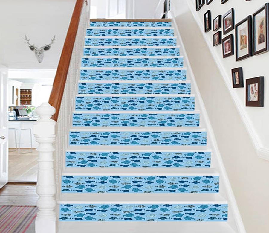 3D Cartoon Fish 476 Stair Risers Wallpaper AJ Wallpaper 