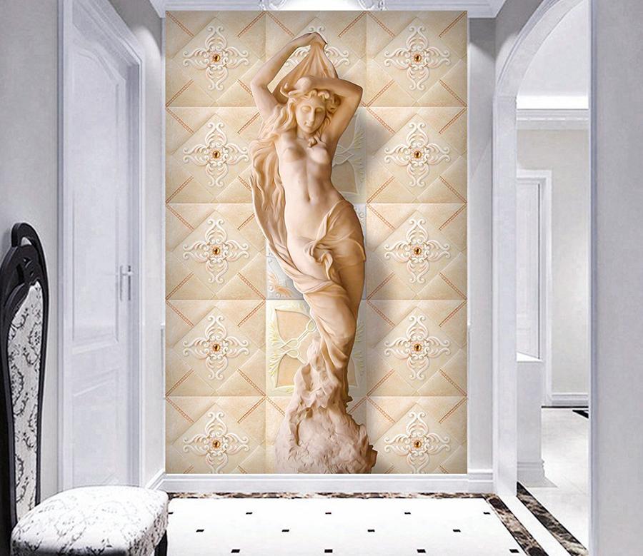 3D Carving Woman 627 Wall Murals Wallpaper AJ Wallpaper 2 