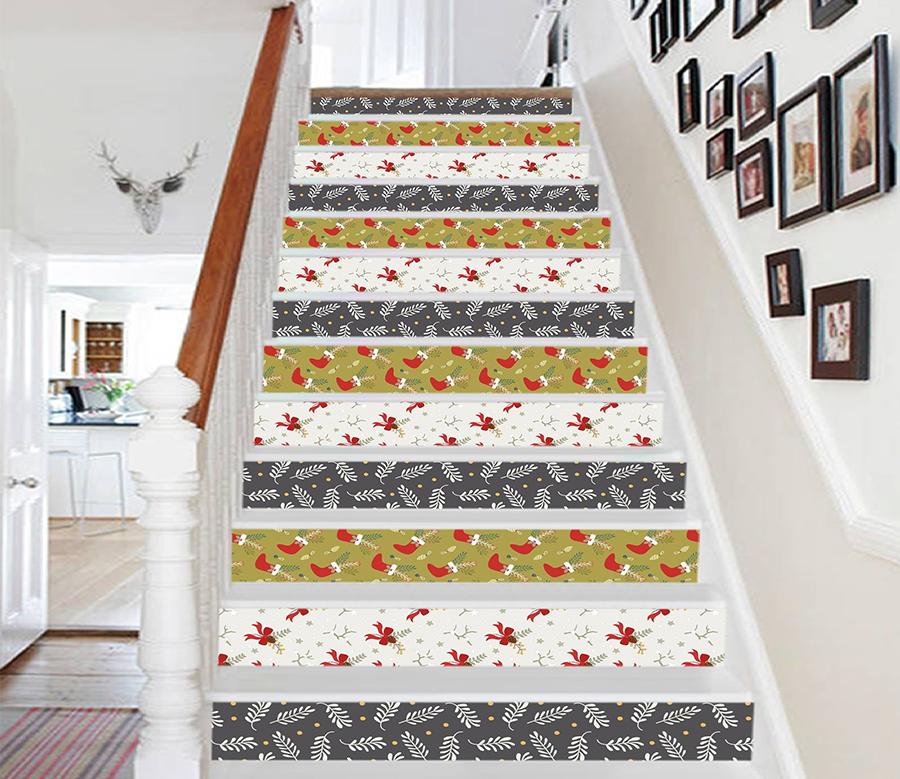 3D Christmas Decorations 48 Stair Risers Wallpaper AJ Wallpaper 
