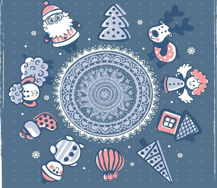 3D Christmas Pattern 6283 Wallpaper AJ Wallpaper 