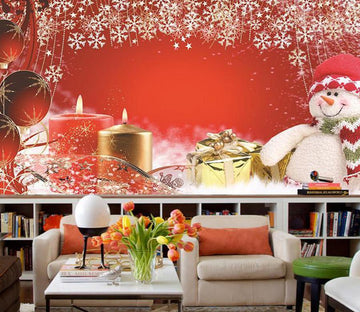 3D Christmas Snowman And Snowflake 24 Wallpaper AJ Wallpapers 