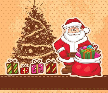 3D Christmas Tree And Father Christmas Gifts Wallpaper AJ Wallpaper 2 