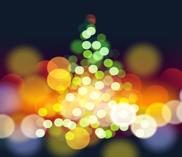 3D Colorful Christmas Tree Light Wallpaper AJ Wallpaper 