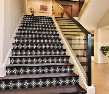3D Dark Pattern 261 Stair Risers Wallpaper AJ Wallpaper 