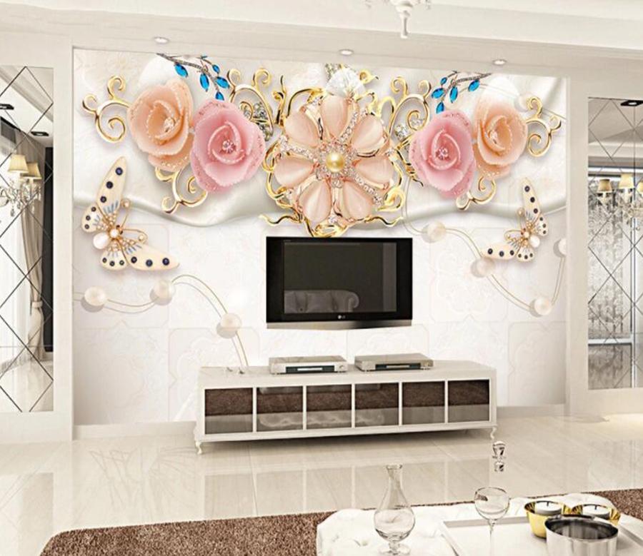 3D Diamond Flower 198 Wall Murals Wallpaper AJ Wallpaper 2 