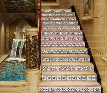 3D Fancy Borders IN Printing 33 Stair Risers Wallpaper AJ Wallpaper 