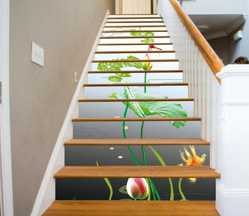 3D Lotus 9356 Stair Risers Wallpaper AJ Wallpaper 