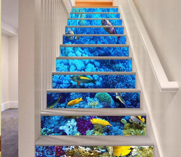 3D Marine Fish 471 Stair Risers Wallpaper AJ Wallpaper 