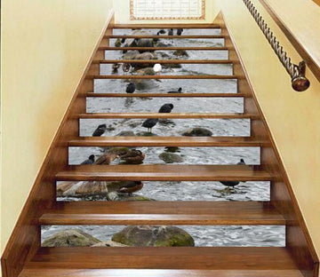 3D Migratory Bird 319 Stair Risers Wallpaper AJ Wallpaper 