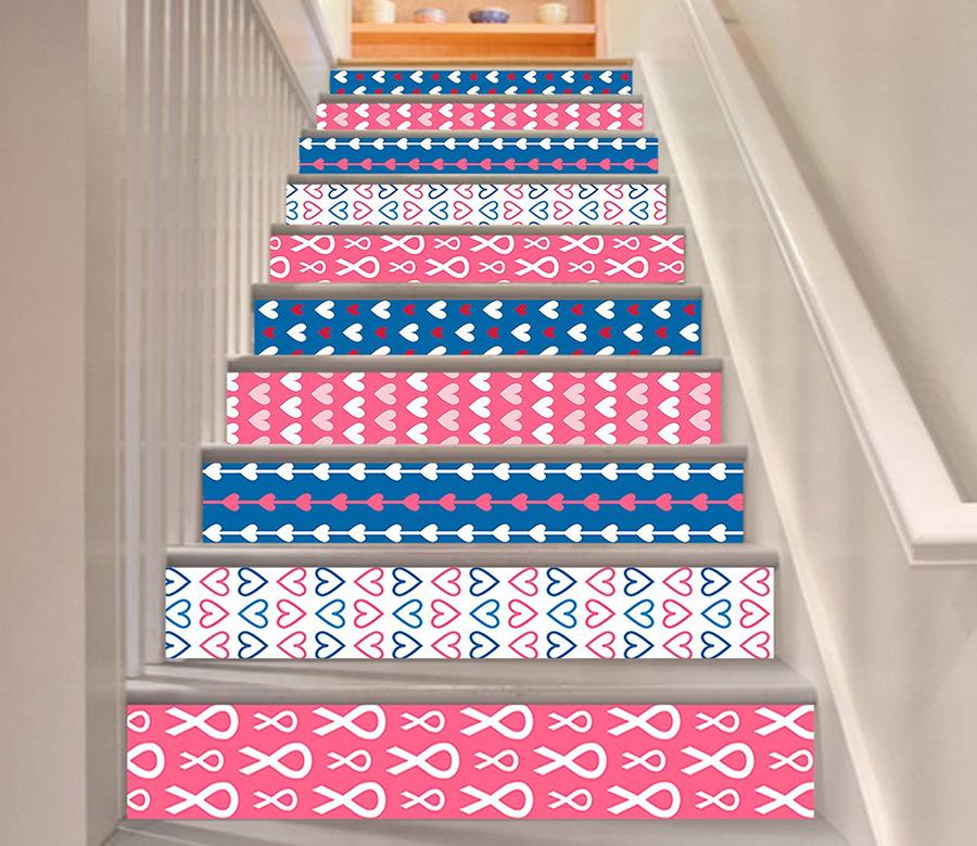 3D Pink Pattern 253 Stair Risers Wallpaper AJ Wallpaper 
