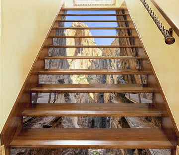 3D Precipice 986 Stair Risers Wallpaper AJ Wallpaper 