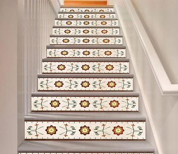 3D Red Pattern 552 Stair Risers Wallpaper AJ Wallpaper 