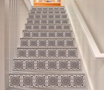 3D Reto Pattern 328 Stair Risers Wallpaper AJ Wallpaper 