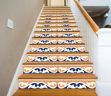 3D Reto Pattern 342 Stair Risers Wallpaper AJ Wallpaper 