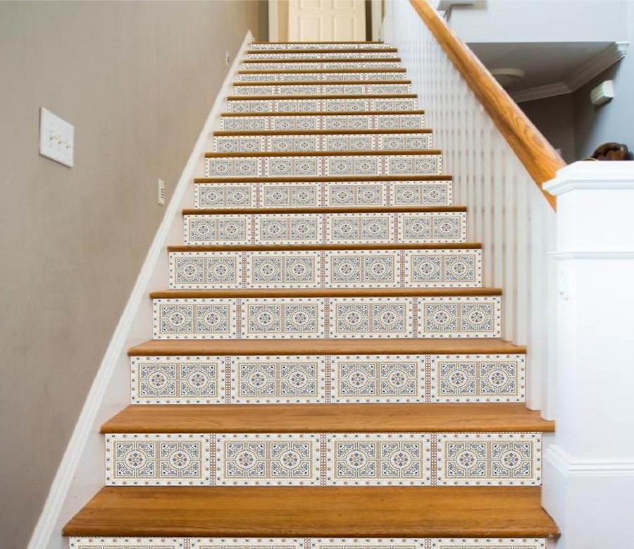 3D Retro Pattern 167 Stair Risers Wallpaper AJ Wallpaper 