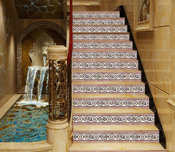 3D Retro Pattern 1730 Stair Risers Wallpaper AJ Wallpaper 