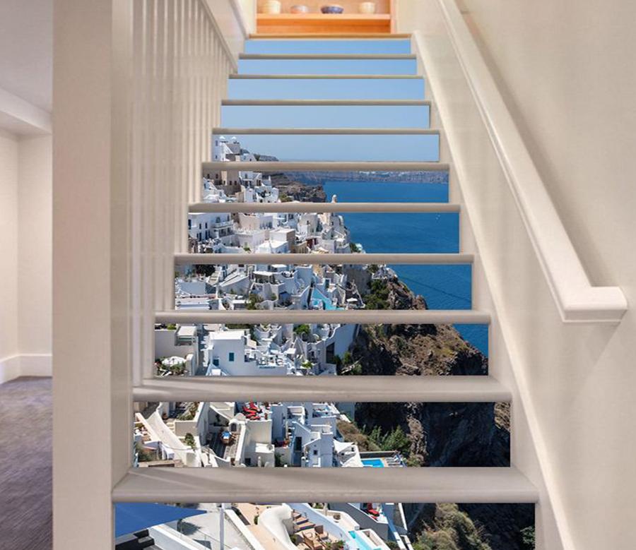 3D Santa Nini 689 Stair Risers Wallpaper AJ Wallpaper 