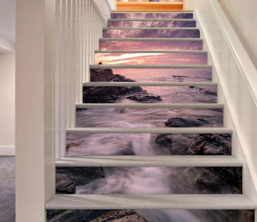 3D Seafront 4956 Stair Risers Wallpaper AJ Wallpaper 