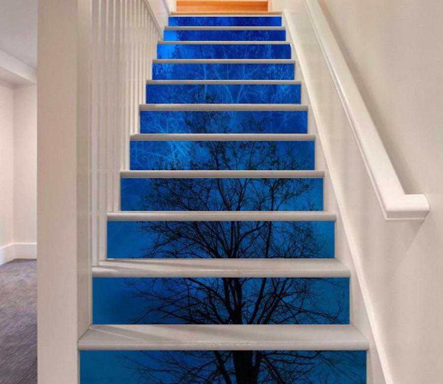 3D Shadow Of The Trees 63 Stair Risers Wallpaper AJ Wallpaper 