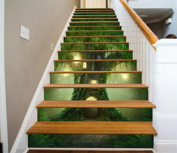 3D Tree House 934 Stair Risers Wallpaper AJ Wallpaper 