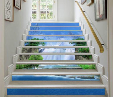 3D Waterfall 2369 Stair Risers Wallpaper AJ Wallpaper 