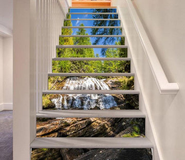 3D Waterfall 5361 Stair Risers Wallpaper AJ Wallpaper 