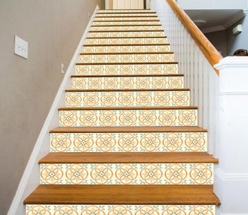 3D Yellow Pattern 143 Stair Risers Wallpaper AJ Wallpaper 