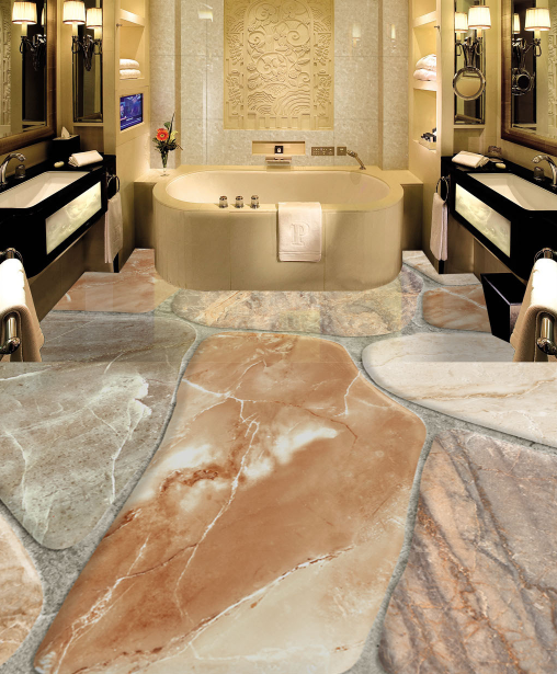 3D Water Stone 148 Floor Mural Wallpaper AJ Wallpaper 2 