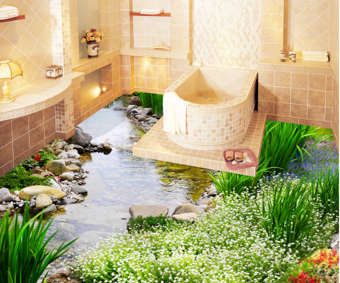 3D Nature 241 Floor Mural Wallpaper AJ Wallpaper 2 