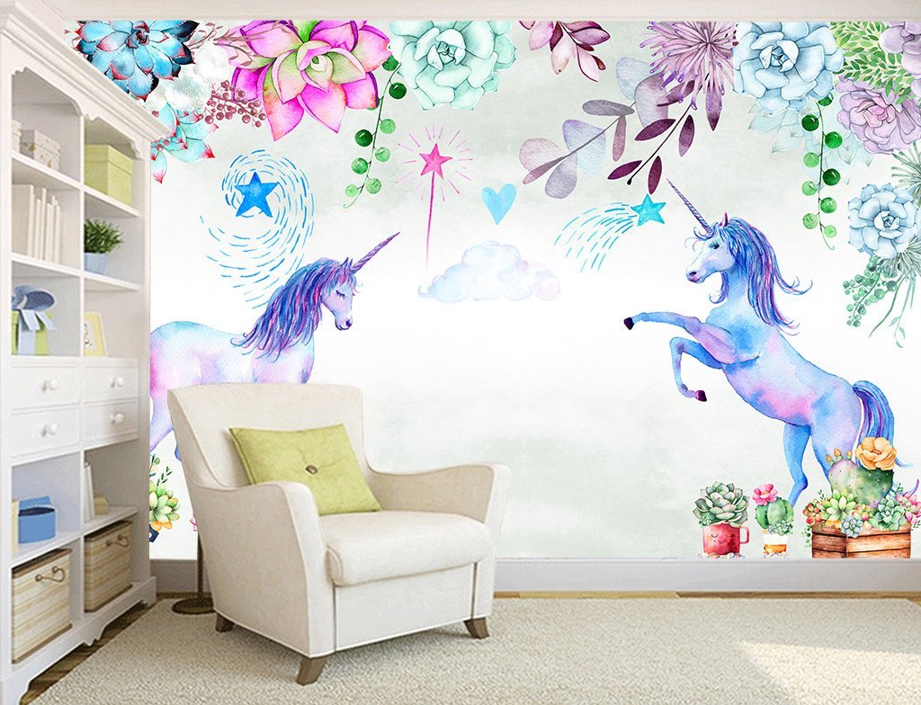 3D Dream Unicorn 335 Wall Muralsurals Wallpaper AJ Wallpaper 2 