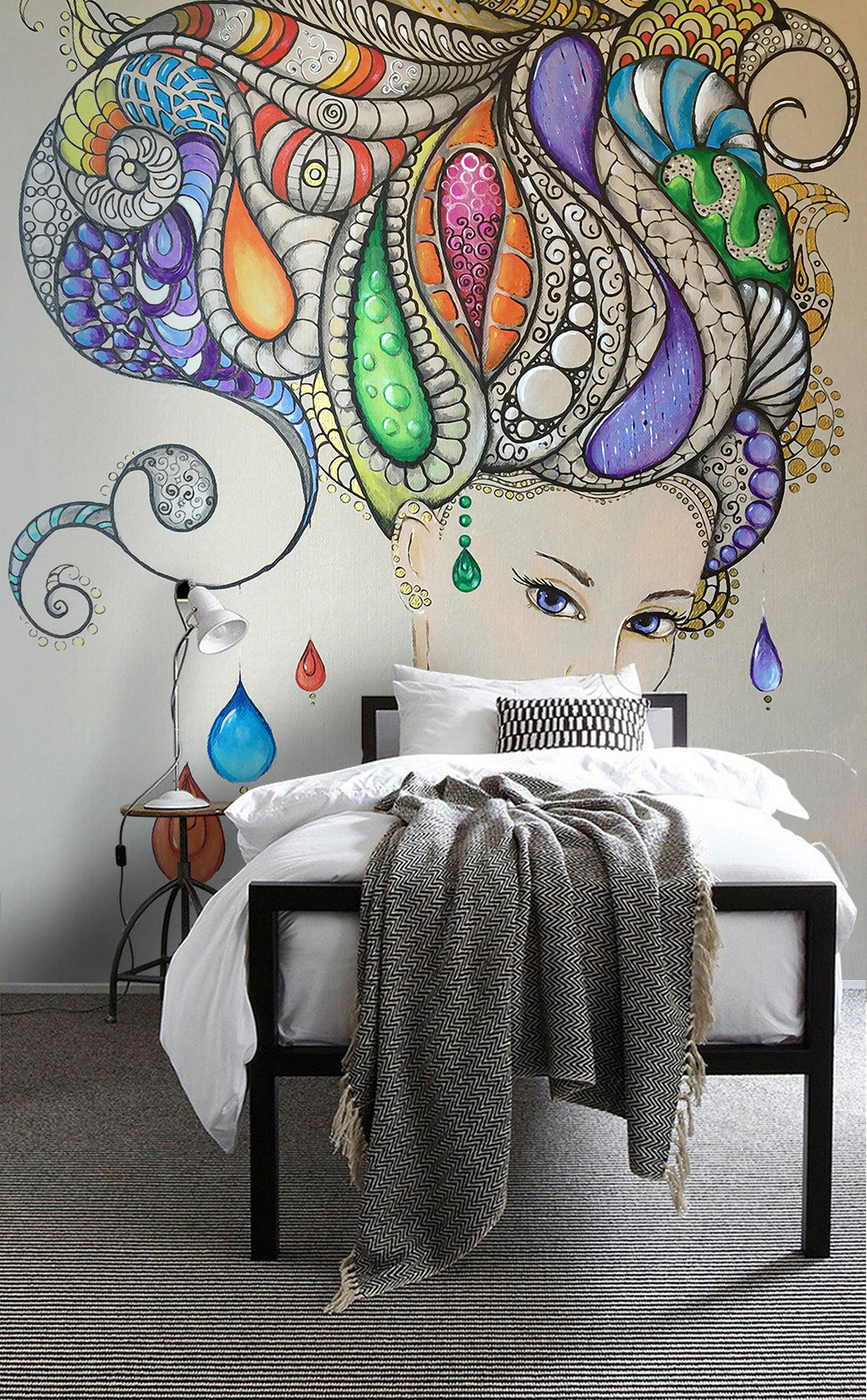 3D Hand Painted WG124 Wall Murals