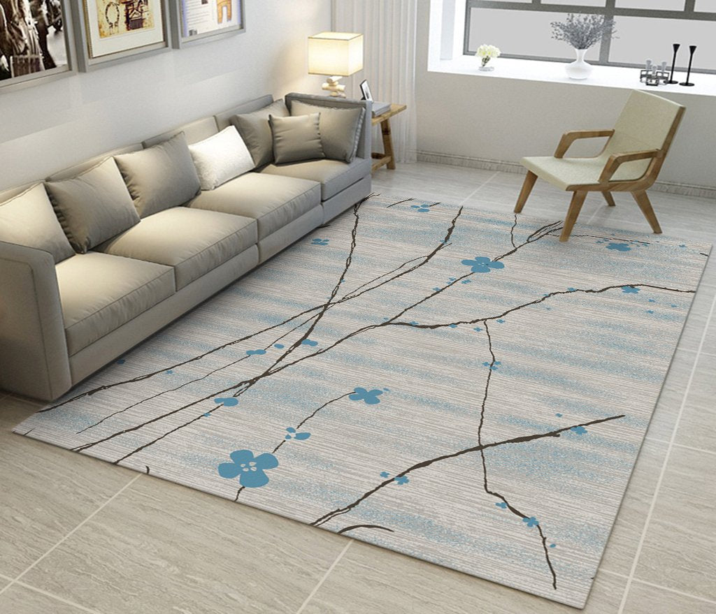 3D Branch Flower WG075 Non Slip Rug Mat Mat AJ Creativity Home 