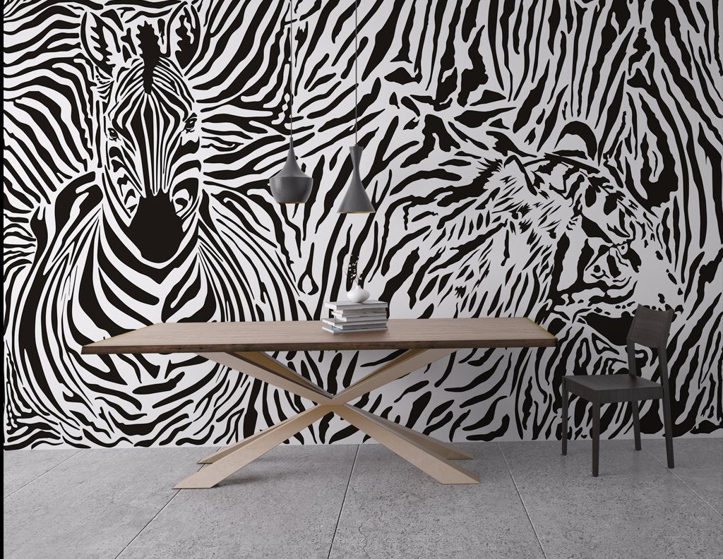 3D Zebra 390 Wall Murals Wallpaper AJ Wallpaper 2 