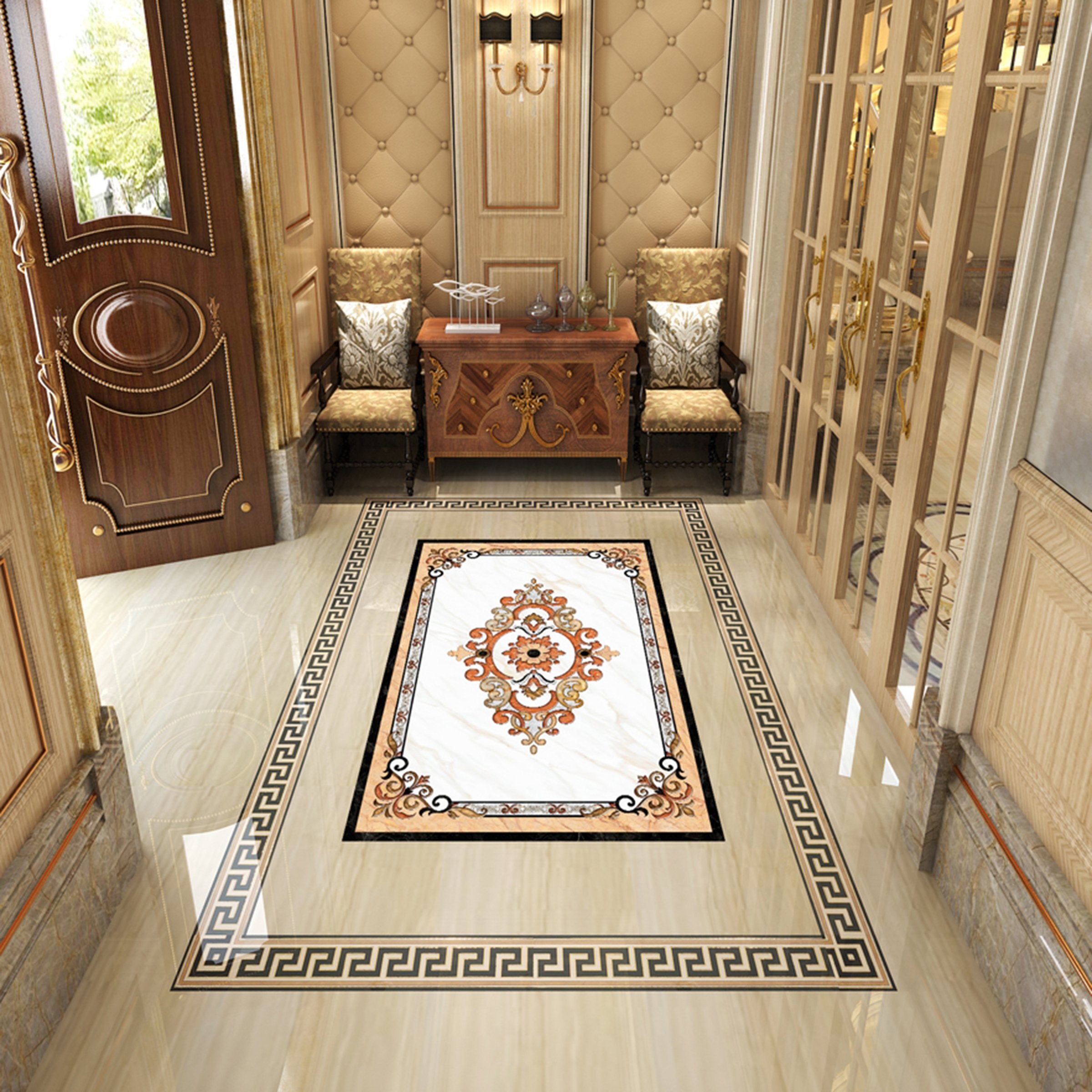 3D Religious Pattern WG229 Floor Mural Wallpaper AJ Wallpaper 2 