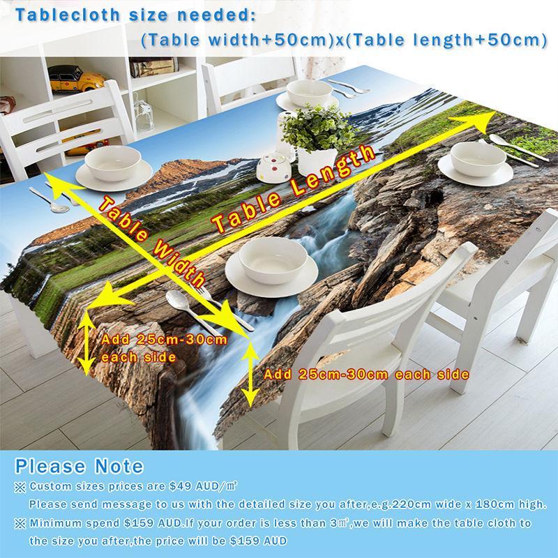 3D River Falls 463 Tablecloths Wallpaper AJ Wallpaper 