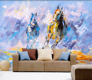 3D Galloping Horses 429 Wallpaper AJ Wallpaper 