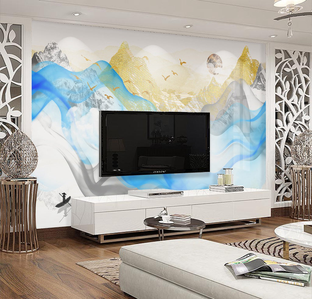 3D Fisherman Boat WG044 Wall Murals