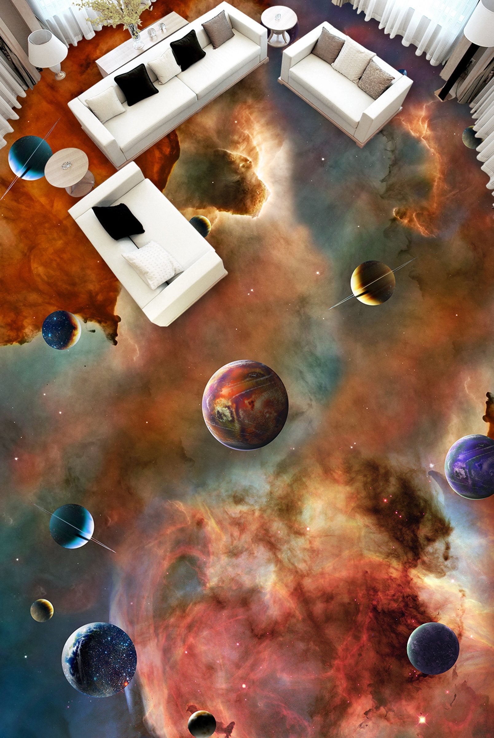 3D Colored Starry Sky WG713 Floor Mural Wallpaper AJ Wallpaper 2 