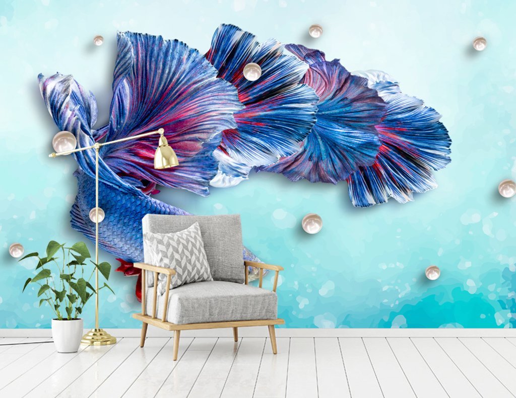 3D Goldfish 329 Wall Murals Wallpaper AJ Wallpaper 2 