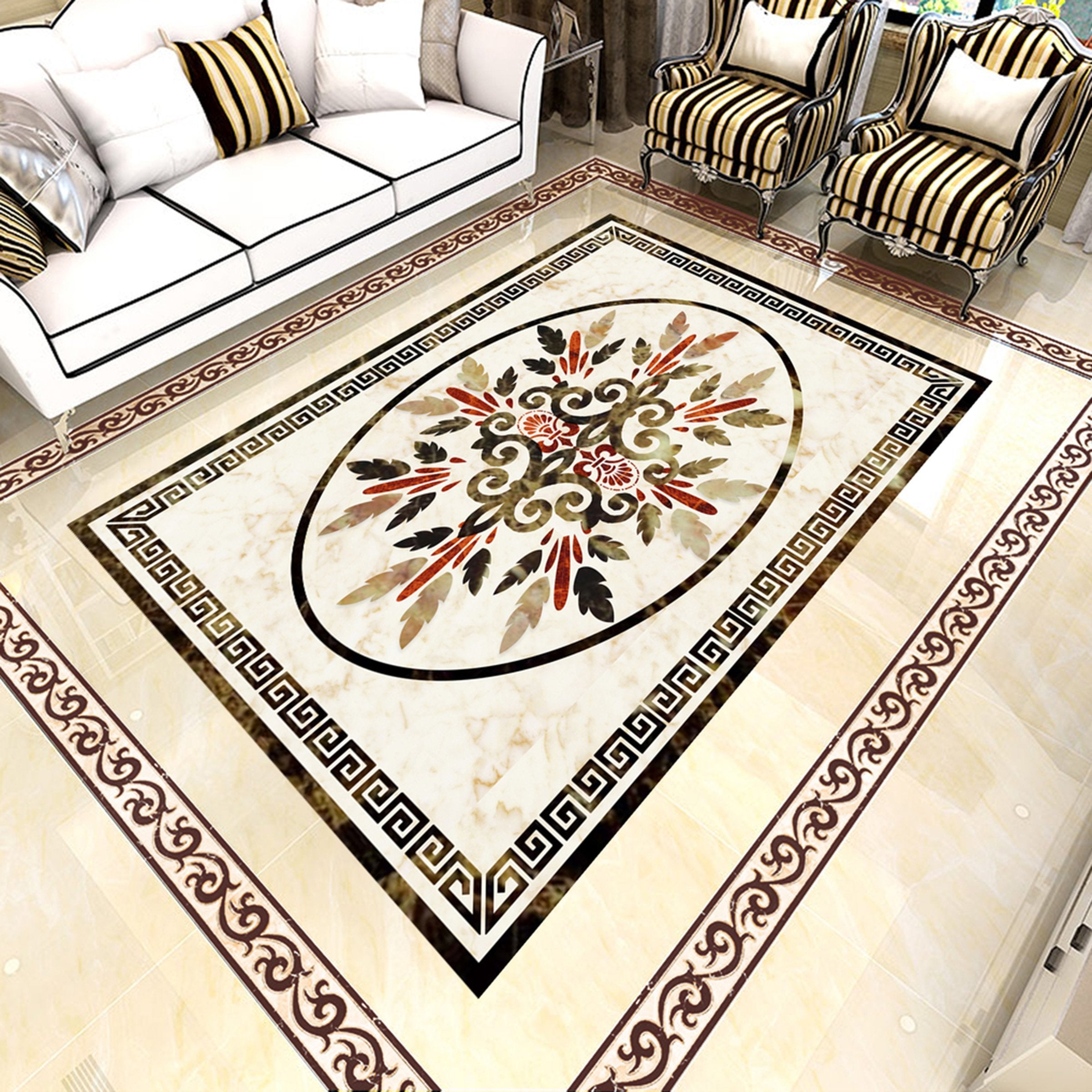 3D Colorful Pattern WG100 Floor Mural Wallpaper AJ Wallpaper 2 