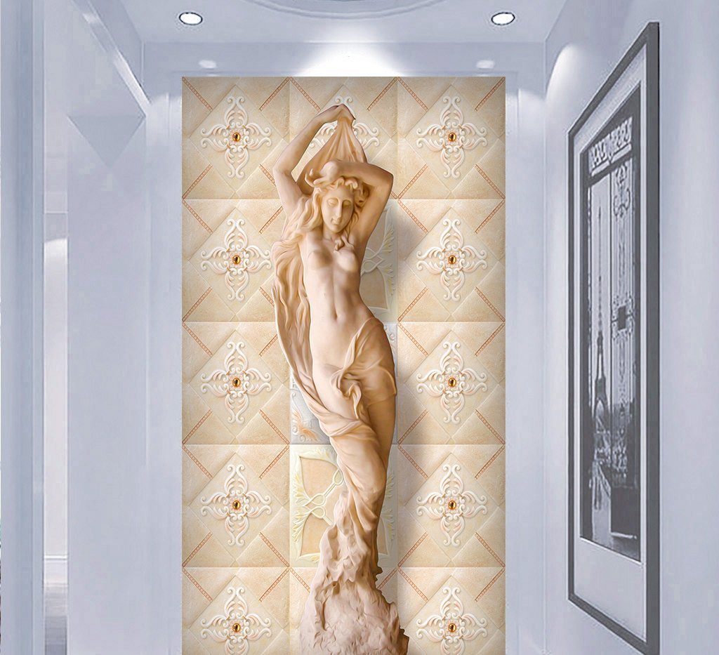 3D Carving Woman 627 Wall Murals Wallpaper AJ Wallpaper 2 