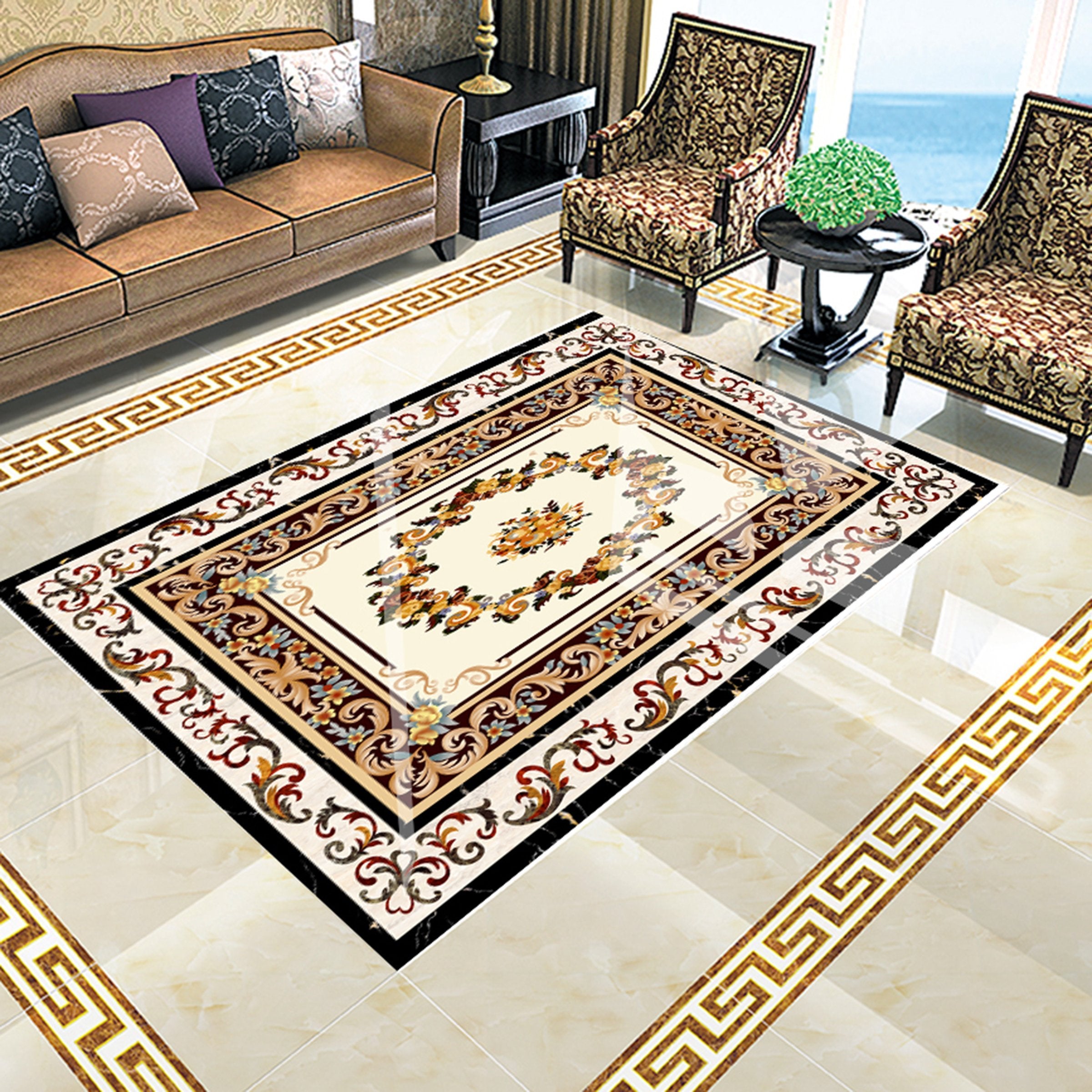 3D Color Pattern WG709 Floor Mural Wallpaper AJ Wallpaper 2 