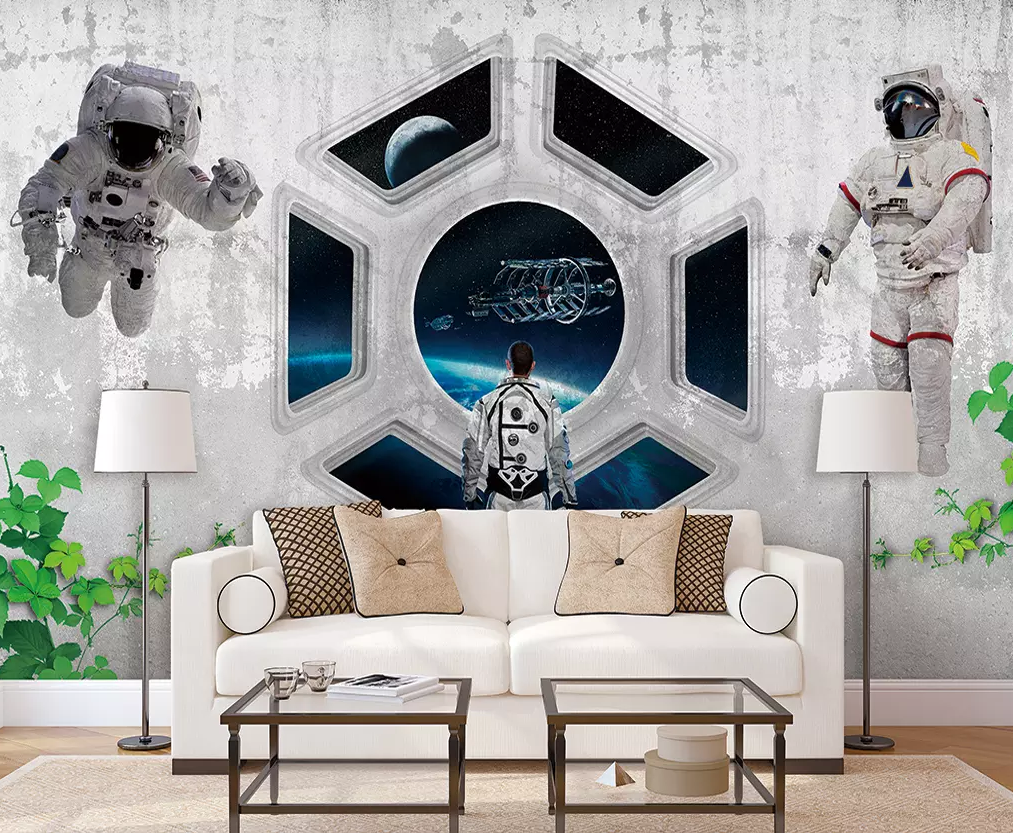 3D Astronauts Flying 271 Wallpaper AJ Wallpaper 2 